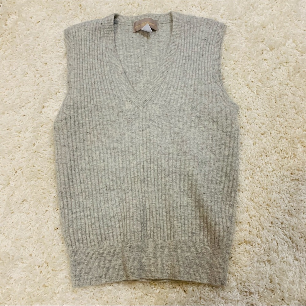 Vintage Lambswool Grey Sweater Vest